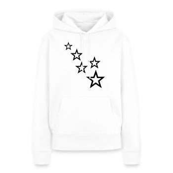 sterne - Frauen Premium Bio Hoodie - Weiß - Vorne - Julia (174cm)