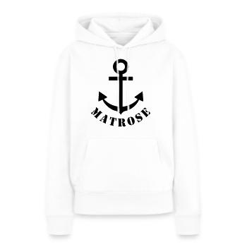 matrose Anker Kapitän Schifffahrt - Frauen Premium Bio Hoodie - Weiß - Vorne - Julia (174cm)
