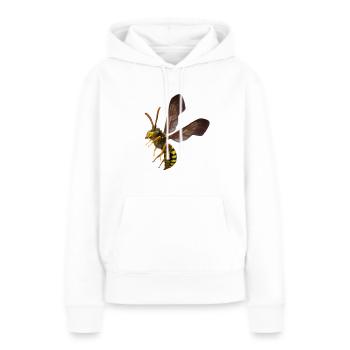 Tshirt guêpe by customstyle - Sweat à capuche Premium bio Femme - blanc - Devant - Julia (174cm)