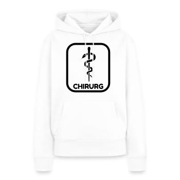 Arzt / Medizin / Chirurg / Chirurgie - Frauen Premium Bio Hoodie - Weiß - Vorne - Julia (174cm)