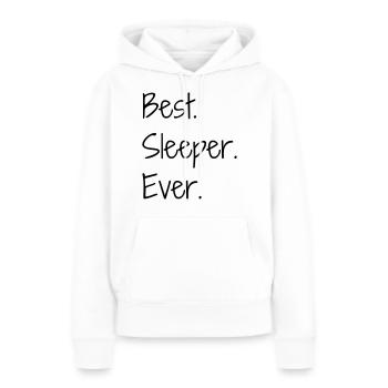 Sleeper Sleeping Schlaf Schläfer Dormir Dormeur - Women’s Premium Organic Hoodie - white - Front - Julia (174cm)