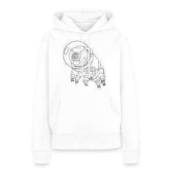Tardigrade astronaut - Women’s Premium Organic Hoodie - white - Front - Julia (174cm)