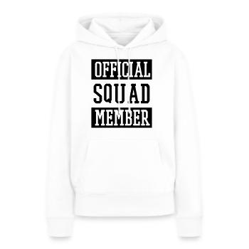 Squad Member - Frauen Premium Bio Hoodie - Weiß - Vorne - Julia (174cm)