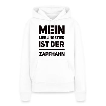Mein Lieblingstier Ist Der Zapfhahn - Frauen Premium Bio Hoodie - Weiß - Vorne - Julia (174cm)