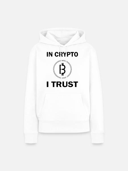 Bitcoin Trading Crypto Aktien - Frauen Premium Bio Hoodie - Weiß