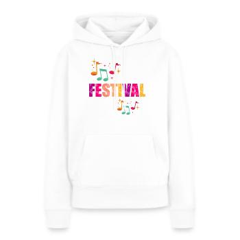 Sommerfest - Frauen Premium Bio Hoodie - Weiß - Vorne - Julia (174cm)