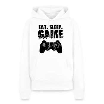 Gamer Jeu En Ligne Jeux Sur Ordinateur Arcade Neon - Sweat à capuche Premium bio Femme - blanc - Devant - Julia (174cm)