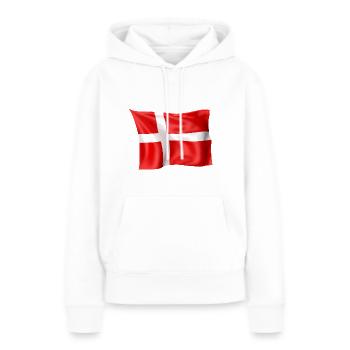 Dannebrog dänische Flagge Fahne Dänemark - Frauen Premium Bio Hoodie - Weiß - Vorne - Julia (174cm)