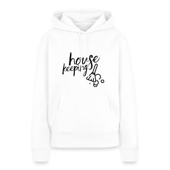 Haushalt Haushälter Haushälterin Haushaltshilfe - Frauen Premium Bio Hoodie - Weiß - Vorne - Julia (174cm)