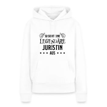 Juristin Beruf Lustige Spruch Jurist Jura Geschenk - Frauen Premium Bio Hoodie - Weiß - Vorne - Julia (174cm)