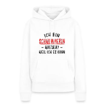 Schwimmerin Lustiger Spruch Fun Schwimmen Geschenk - Frauen Premium Bio Hoodie - Weiß - Vorne - Julia (174cm)