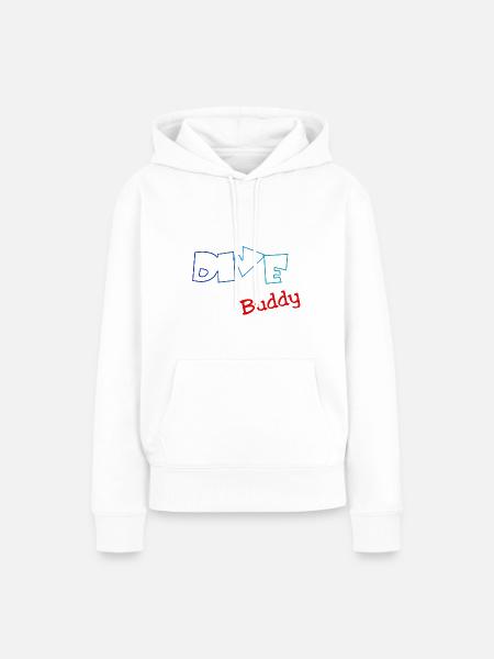 Tauchen - Frauen Premium Bio Hoodie - Weiß