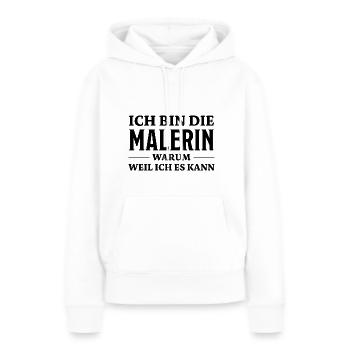 Malerin Spruch Malermeister Beruf Malerin Geschenk - Frauen Premium Bio Hoodie - Weiß - Vorne - Julia (174cm)