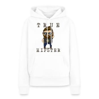 Hipster - Frauen Premium Bio Hoodie - Weiß - Vorne - Julia (174cm)