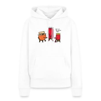 Jam Session - Frauen Premium Bio Hoodie - Weiß - Vorne - Julia (174cm)