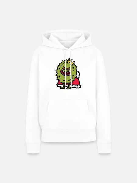King Virus - Frauen Premium Bio Hoodie - Weiß