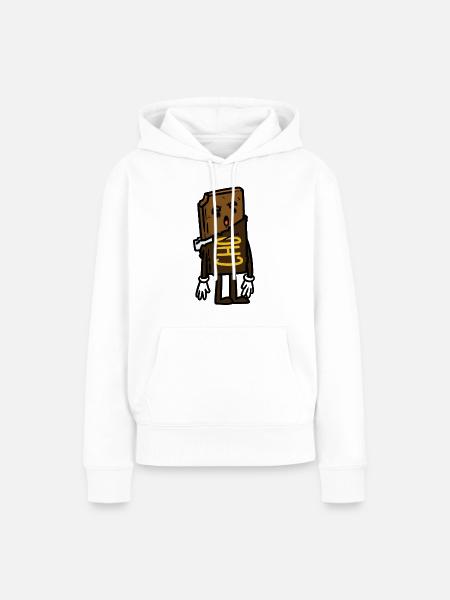 Chocolate Bite , Schokolade - Frauen Premium Bio Hoodie - Weiß