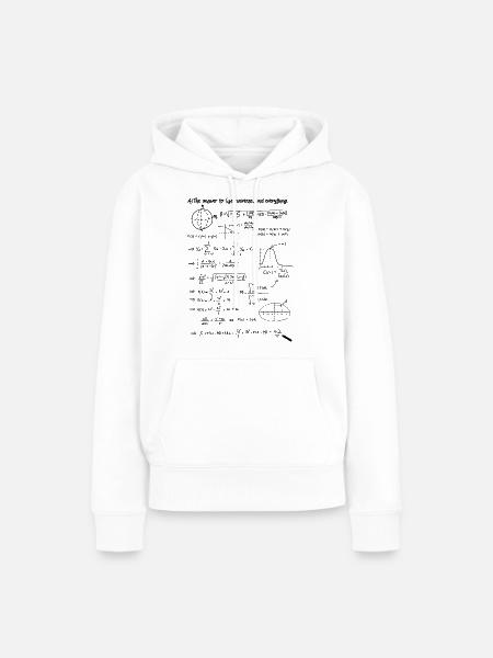 Antwort 42 - Frauen Premium Bio Hoodie - Weiß