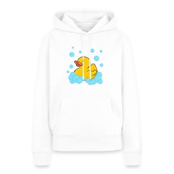 Badeente Gummiente - Frauen Premium Bio Hoodie - Weiß - Vorne - Julia (174cm)