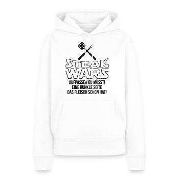 Steak Wars - Frauen Premium Bio Hoodie - Weiß - Vorne - Julia (174cm)