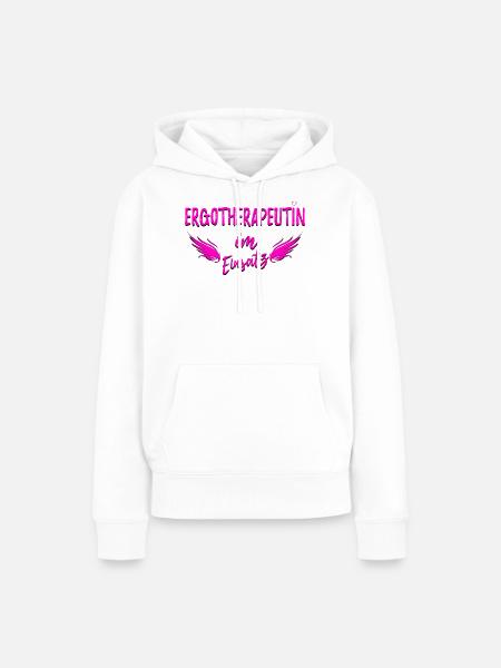 ERGOTHERAPEUTIN - Frauen Premium Bio Hoodie - Weiß