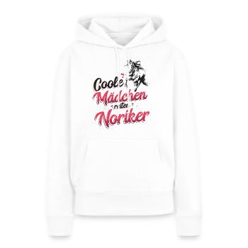 Coole Mädchen reiten Noriker Reiterin Pferd - Frauen Premium Bio Hoodie - Weiß - Vorne - Julia (174cm)