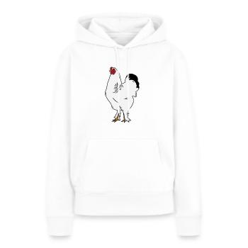 Brahma Hahn Hühner Lustig Landwirt Huhn - Frauen Premium Bio Hoodie - Weiß - Vorne - Julia (174cm)