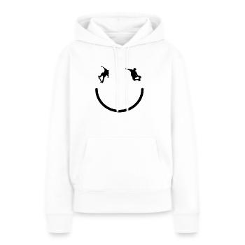 Skateboard Skater Ramp Patinage Patinage - Sweat à capuche Premium bio Femme - blanc - Devant - Julia (174cm)