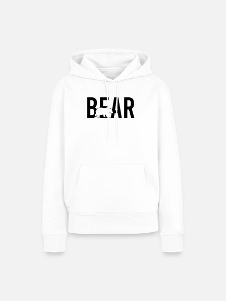 Bär bear - Frauen Premium Bio Hoodie - Weiß