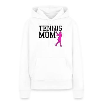 tennis mom - Frauen Premium Bio Hoodie - Weiß - Vorne - Julia (174cm)