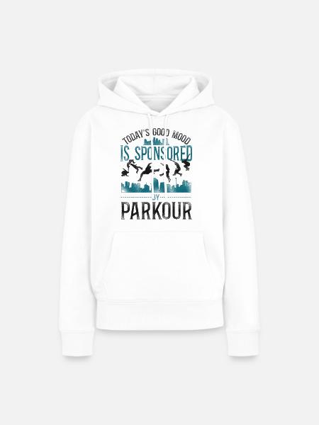 Parkour Free Running Traceur - Frauen Premium Bio Hoodie - Weiß