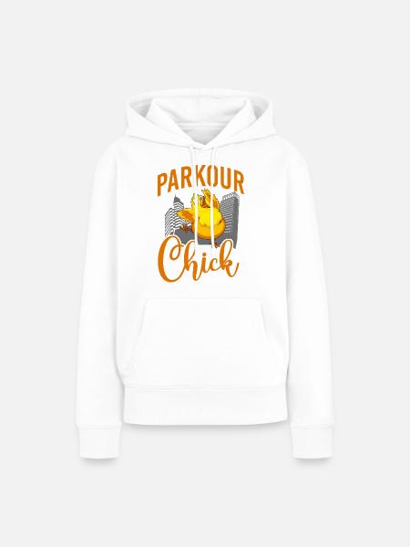 Parkour Free Running Traceur - Frauen Premium Bio Hoodie - Weiß