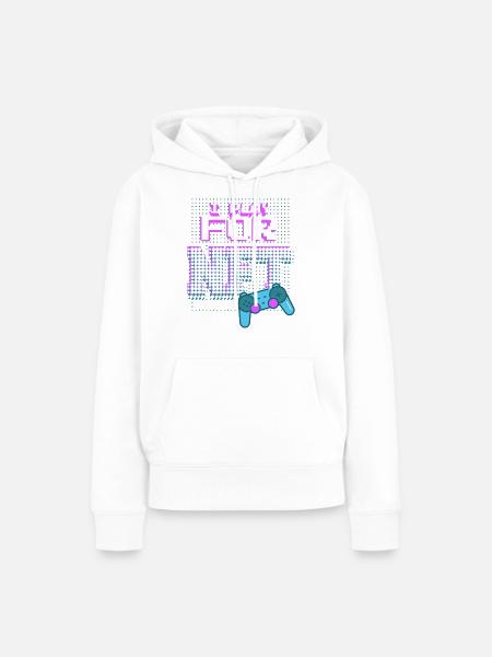 Für NFT spielen - Frauen Premium Bio Hoodie - Weiß