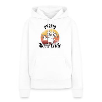 Critique de film Critique de film Long métrage - Sweat à capuche Premium bio Femme - blanc - Devant - Julia (174cm)