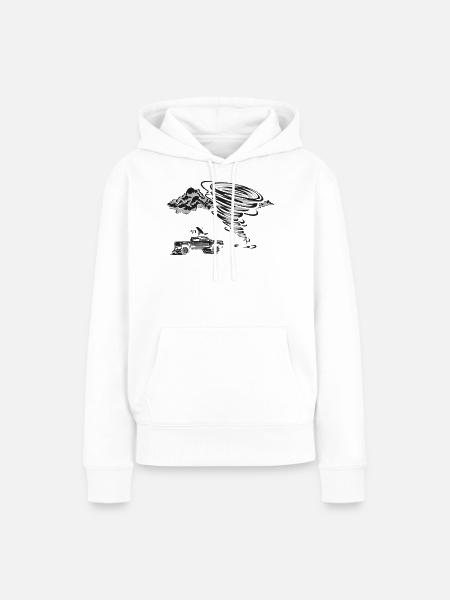 Storm Chaser Hurricane Meteorology - Frauen Premium Bio Hoodie - Weiß