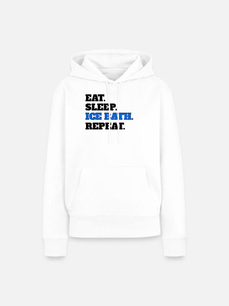 Ice bath - Frauen Premium Bio Hoodie - Weiß