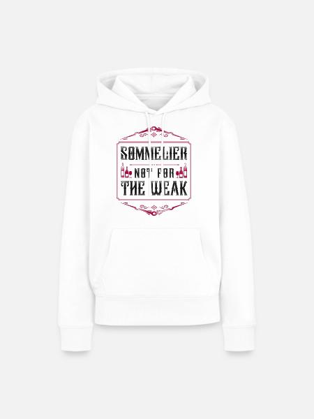 Sommelier Wine Drinking Tasting - Frauen Premium Bio Hoodie - Weiß