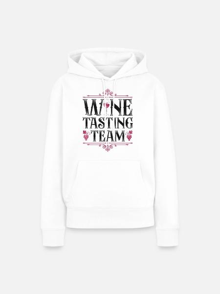 Sommelier Wine Drinking Tasting - Frauen Premium Bio Hoodie - Weiß