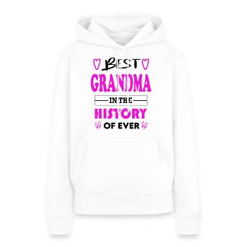 Best Grandma Beste Oma for Ever für immer - Frauen Premium Bio Hoodie - Weiß - Vorne - Julia (174cm)
