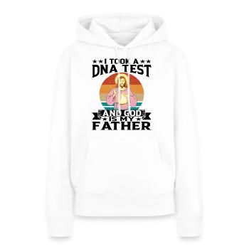I Took A DNA Test And God Is My Father 15 - Frauen Premium Bio Hoodie - Weiß - Vorne - Julia (174cm)