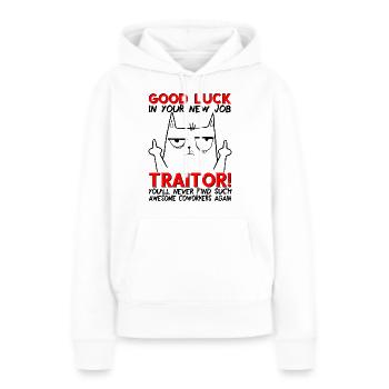 New Job Job Change Farewell Farewell Gift - Women’s Premium Organic Hoodie - white - Front - Julia (174cm)
