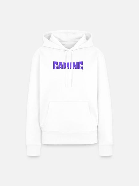 gaming - Frauen Premium Bio Hoodie - Weiß