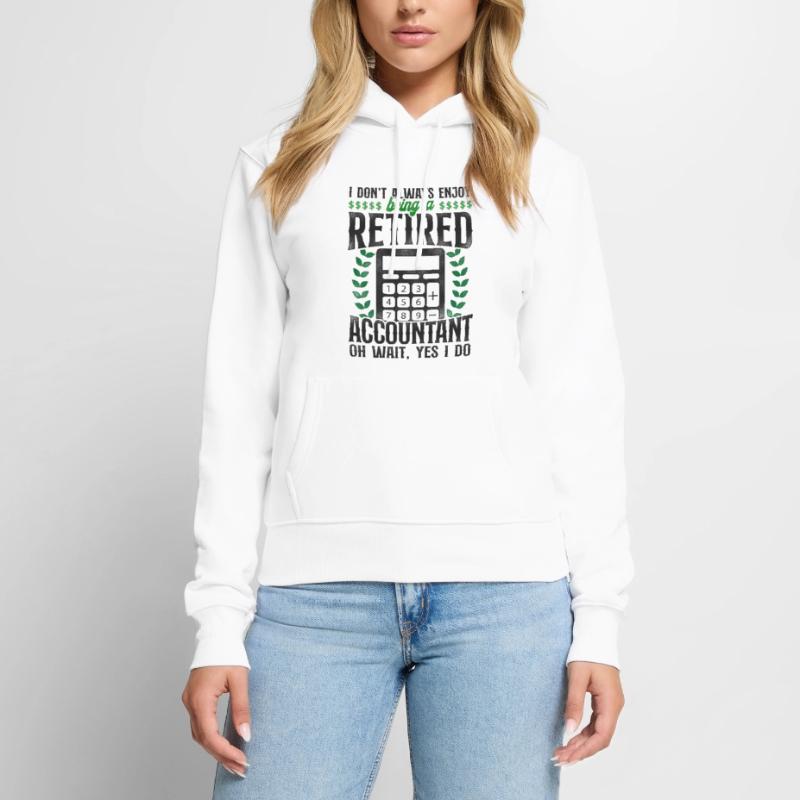 Comptable Comptable Comptable Comptabilité Sweat à capuche Premium bio Femme