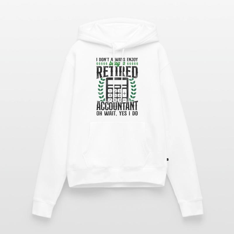 Comptable Comptable Comptable Comptabilité Sweat à capuche Premium bio Femme