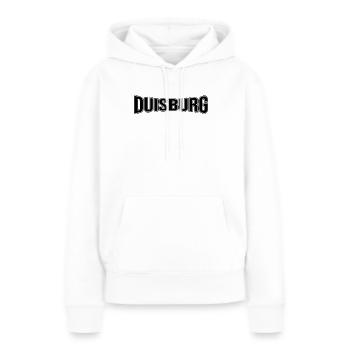 Duisbourg - Sweat à capuche Premium bio Femme - blanc - Devant - Julia (174cm)