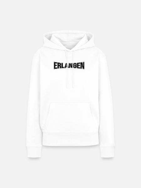 Erlangen - Frauen Premium Bio Hoodie - Weiß
