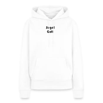 Segeln - Segel Gott - Frauen Premium Bio Hoodie - Weiß - Vorne - Julia (174cm)