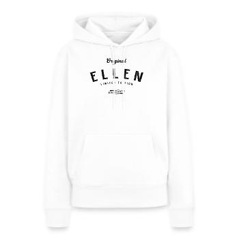 Ellen Limited Edition - Frauen Premium Bio Hoodie - Weiß - Vorne - Julia (174cm)