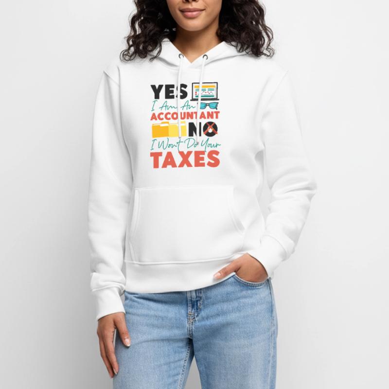 Comptable Comptable Comptable Sweat à capuche Premium bio Femme
