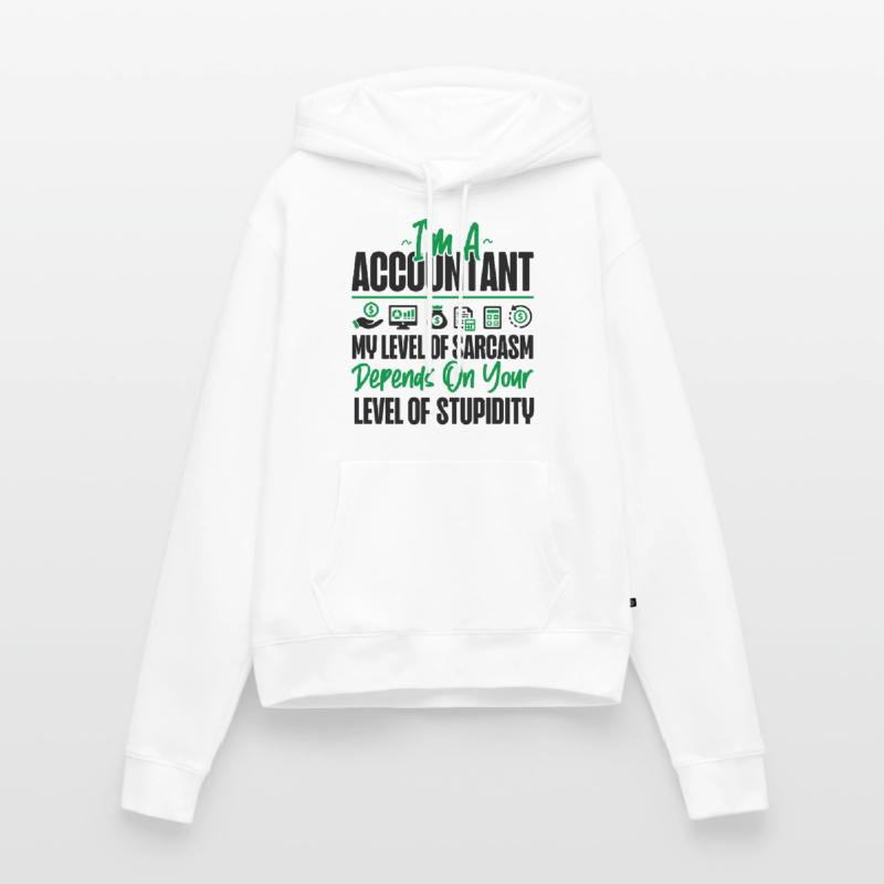 Comptable Comptable Comptable Sweat à capuche Premium bio Femme